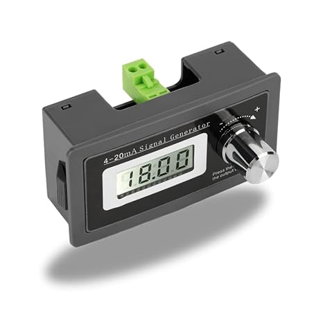 Taidacent High Precision 4-20mA Current Signal Generator 2 Wire 3 Wire 4 Wire Transmitter Can Simulate and Debug Passive PLC