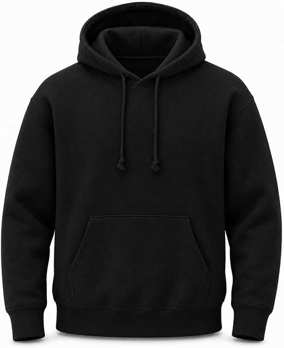 Unisex Pullover Hoodie – Classic Fit Hooded Sweatshirt for Men & Women – Casual Plain Hooded Top