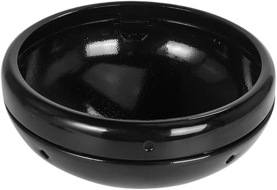 7 Inch Universal Motorcycle Headlight Round Retro Bucket Style Replacement Headlamp Shell Housing Mount Cover Gloss Black Compatible With Most 7 Inch Headlight Applications