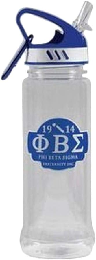 Greekgear Phi Beta Sigma Water Bottle W/Carabiner Hook