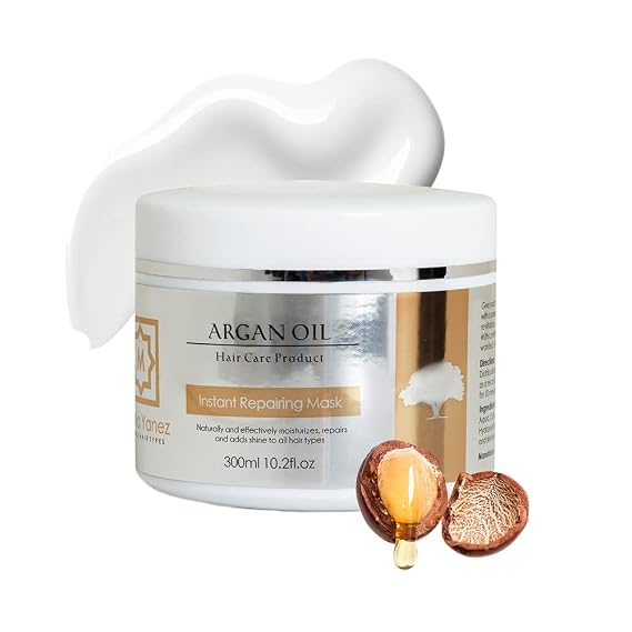 Argan Oil Hair Mask 10.2 oz Deep Conditioning Treatment for Dry & Damaged Hair Hydrating Mask for Color Treated & Bleached Hair