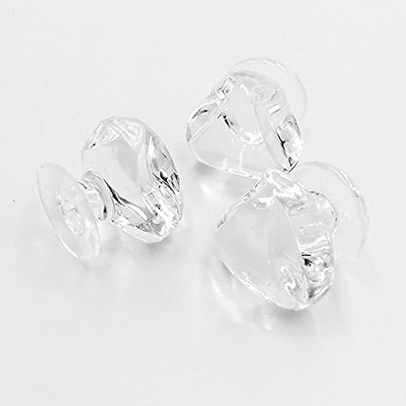 10PCS Clear Acrylic Plastic Knob, Plexiglass Knob,Small Triangular Acrylic Cabinet Handle