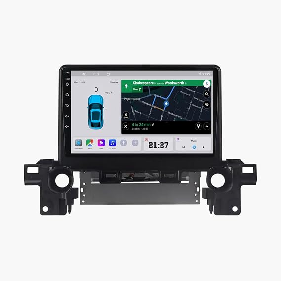 for 2017-2018 Mazda CX-5 Radio Update Car Stereo Replacement with Carplay & Android Auto 8-Core 6+128G Head Unit 9-Inches QLED Touch Screen Bluetooth