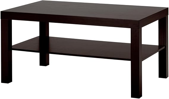 IKEA LACK coffee table, Standard, Black-brown