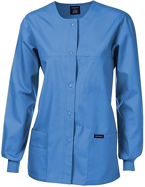 Dagacci Medical Uniform Original Fit Crew Round Neck Warm-Up Jacket