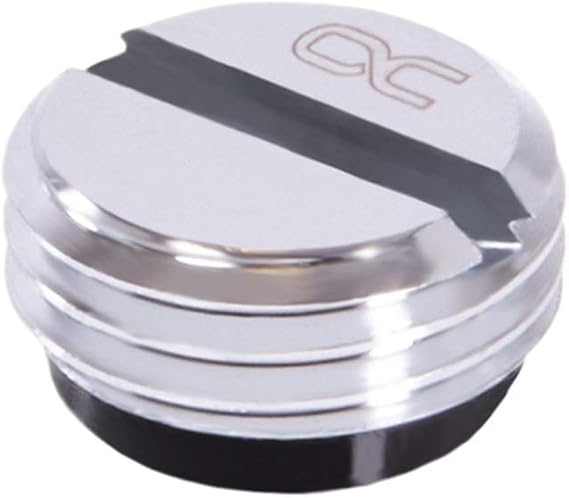 Alphacool Eiszapfen V.2 G1/4" Screw Plug, Chrome - Water Cooling Fitting - Stop Fitting - Compatible with Water Cooling Radiators, Blocks
