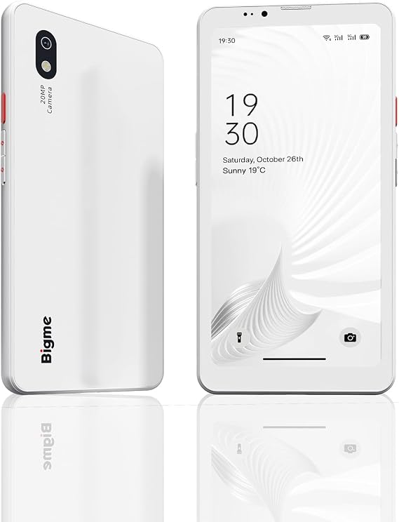Bigme 6.13 inche ePaper Smartphone Hibreak Pro with Android 14 OS,8GB+256GB,4500mAh,Black and White version