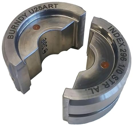 Burndy U25ART Stainless Steel U Die, Index 296, Tan