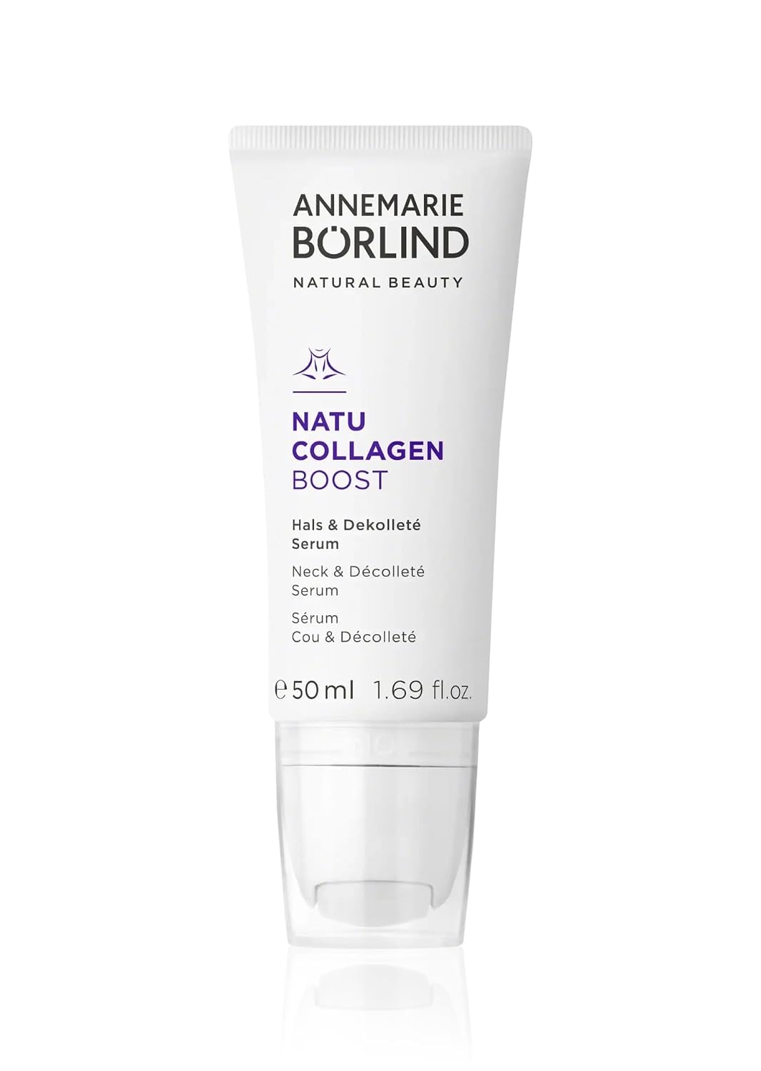 ANNEMARIE BÖRLIND - NATU COLLAGEN Neck & Décolleté Serum - lifting, smoothing, and nourishing skin care, with botanical collagen and plant-based protein, vegan, 1.69 Fl. Oz