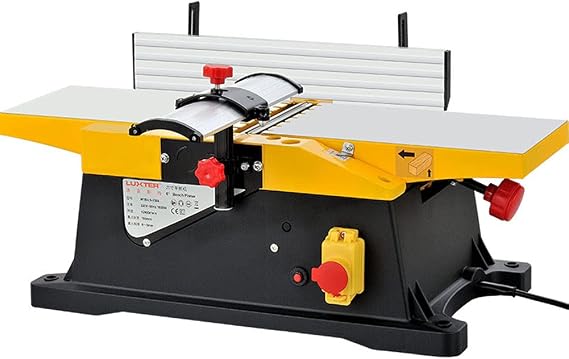 Multifunctional Jointers Woodworking Benchtop Jointer - 1800W 6 Inch, Heavy Duty Planer at 12000 RPM/min - Efficient Jointer Planer for Woodworking Projects
