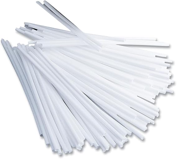Office Snax STR5 Plastic Stir Sticks, 5-Inch, Plastic, White, 1000/Box