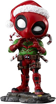 Iron Studios Collectible Statue Deadpool Holiday Version Minico Plastic PVC 5.5 inches