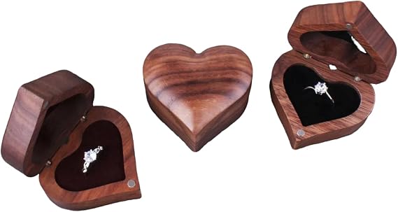Personalized Ring Box, Proposal Ring Box, Wooden Ring Box, Wedding Engagement Ring Box, Ring Bearer Single Slot Ring Box, Wedding Gift