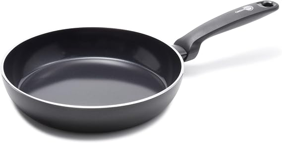 GreenPan Torino Healthy Ceramic Nonstick Frying Pan 24 cm, PFAS Free, Induction, Dishwasher Safe, Black