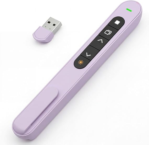 Presentation Clicker for PowerPoint, Wireless Slide Clicker USB