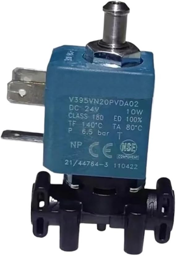 Coffee Machine Solenoid V799VN20PD0A02 Valve, Coffee Machine Parts, Compatible For Philips EP2224 EP1221 EP2121 EP2124 EP2124 EP2136 EP3146 EP2131 EP5144(Black)