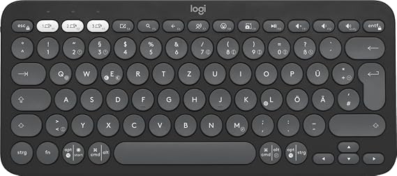 Logitech Pebble Keys 2 K380S Keyboard Rf Wireless + Bluetooth, W128825855 (Rf Wireless + Bluetooth Qwertz German Graphite)