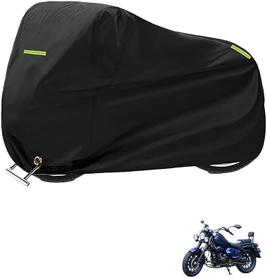 210D Oxford Motorcycle Cover All Season,Universal Weather Durable Quality Waterproof Sun Outdoor Protection Scooter Shelter Tear Proof Night Reflective - 79 x 35 x 39 Inches
