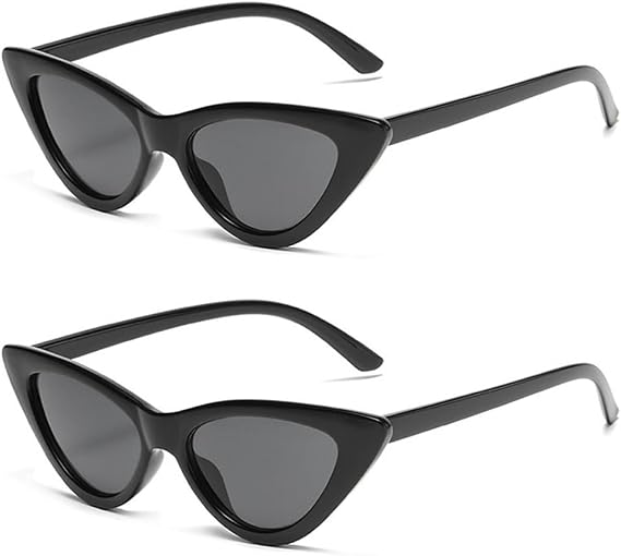 Cat Eye Sunglasses for Women Vintage Goggles Plastic Frame Sunglasses