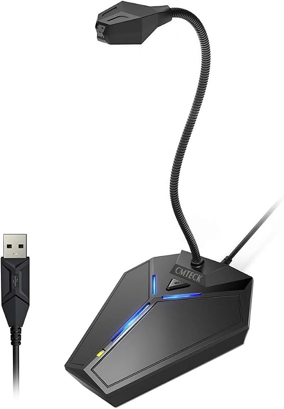 CMTECK USB Computer Microphone, Plug-and-Play, Studio-Quality for PC,Laptop