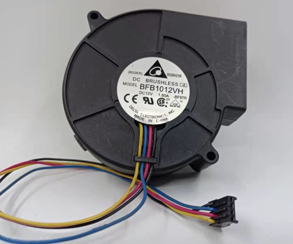 BFB1012VH 97X94X33mm 12V 1.8A 21.6W 5300RPM 46CFM 4-Wire Cooling Fan
