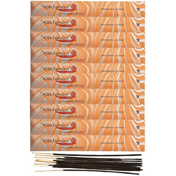 Marbling ~ Holy Sandal ~ Incense 10 Sticks 10 Pack - Total of 100 gram