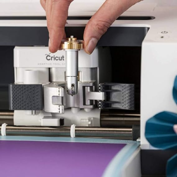 Cricut Scoring Wheel Replacement Tip, Patented Wheel Design, Up to 10X More Pressure, Crisp Creases on Basic Materials, for Personalized Crafts, Compatible with Cricut Maker Cutting Machine, Silver