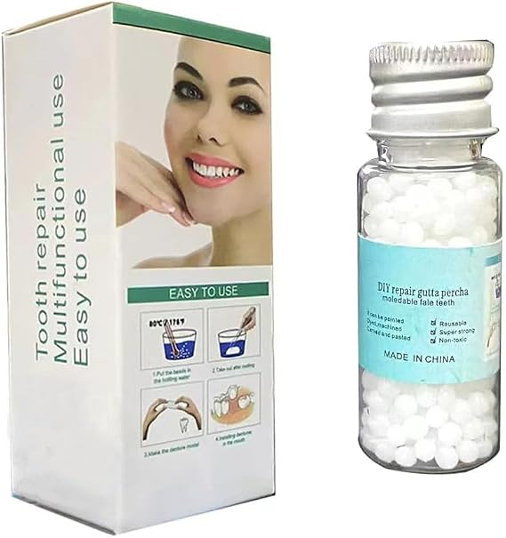 Dental Repair Kit Replace Missing or Broken Tooth. Gaps Space Temporary Quick & Safe. Regain Your Confidence and Beautiful Smile in Minutes at Home!