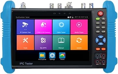 IPC 9800 Plus CCTV Tester IP Camera Coaxial HD Test AHD CVI TVI Camera Tester PoE RJ45 Cable UTP TDR Tester 7inch,One-Click Detection9800CMADHS Plus