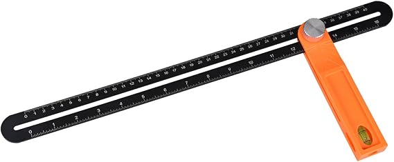 Square Measuring Tool Sliding T-Bevel Gauges Level Tool Ruler With Bubble Protractors Tool