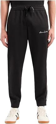 Armani Exchange Mens Signature Logo Stretch Poly Viscose Jogger Pants