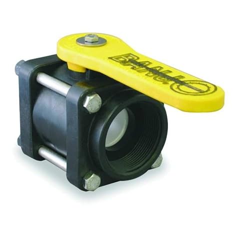 Banjo, V150, Polypropylene Ball Valve Inline 1-1/2"