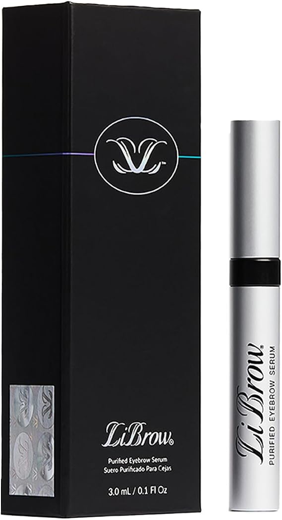 Purified Eyebrow Serum to Grow Darker, Fuller, Thicker-Looking Brows - Natural Botanical Extracts, Safe for Sensitive Skin & Thin Overplucked Brows - Vegan & Cruelty-Free (3mL, 90-Day Supply)