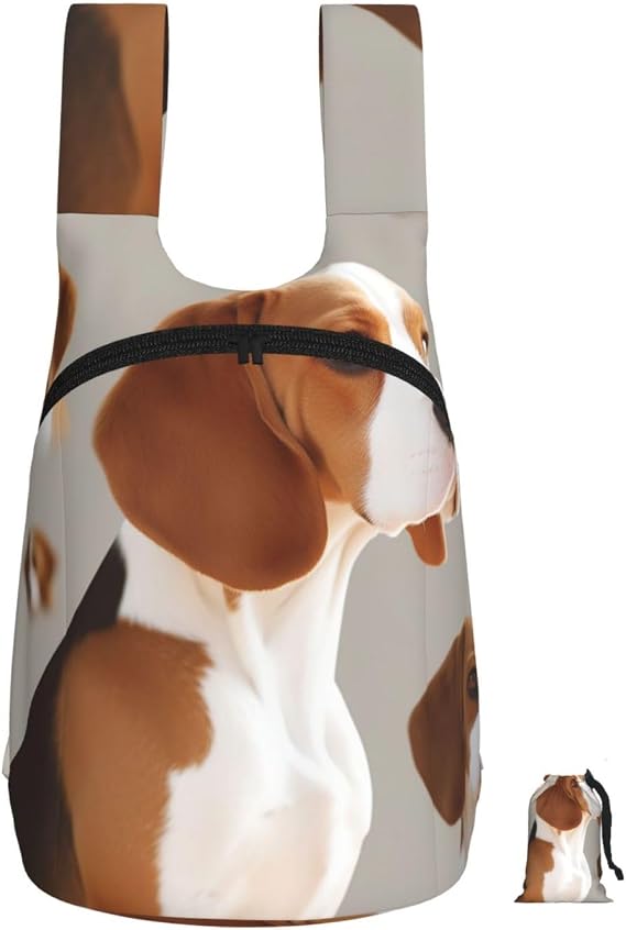 Beagle Dog Backpack - Lightweight 16L Foldable Hiking Daypack Packable Back Pack Travel Bag Zipper