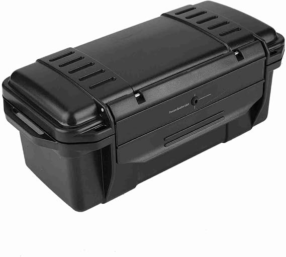 Waterproof Box, Outdoor Waterproof Shockproof Sealed Box Case Dry Storage Box Container (C)