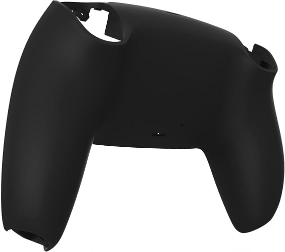eXtremeRate Rubberized Grip Custom Back Housing Bottom Shell for PS5 Controller BDM-010 020 030 040 050 060 Replacement Back Shell Cover for PS5 Controller Black