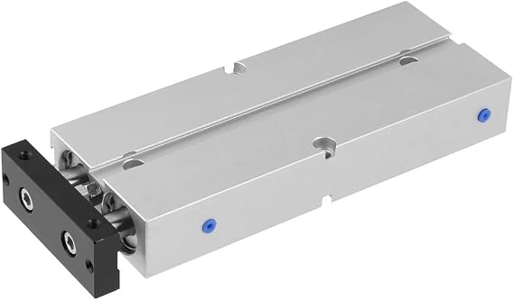 Jectse Pneumatic Air Cylinder,100mm Stroke 20mm Bore Double-Acting Air Cylinder,Double-Rod Aluminum Alloy Cylinder