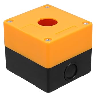 CHILDWEET Emergency Stop Control Box Junction Box for Device Control Construction for Indoor and Outdoor Use Versatile Functionality Guard for Emergency Stop Button