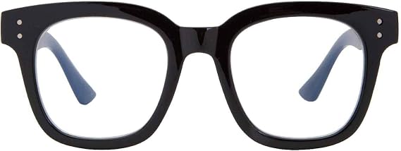 Madison Avenue Blue Light Blocking Glasses for Women, Anti Blue Ray Computer Gaming Glasses, Anti Eyestrain UV Glare(Black)
