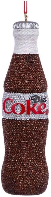 Coca-Cola Beaded Diet Coke Bottle Ornament by Kurt Adler