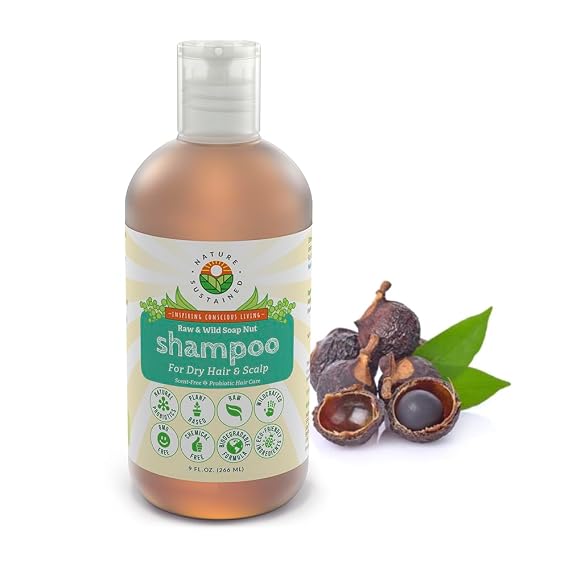 Nature Sustained Organic Natural Shampoo, Dry Hair & Scalp, 9 oz
