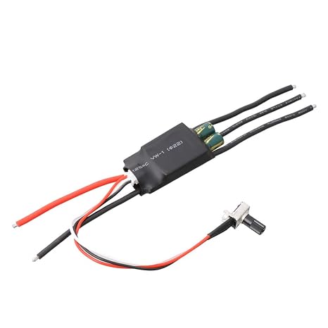 High Speed Three-Phase DC 7-24V Brushless Hallless BLDC Controller ESC w/Potentiometer