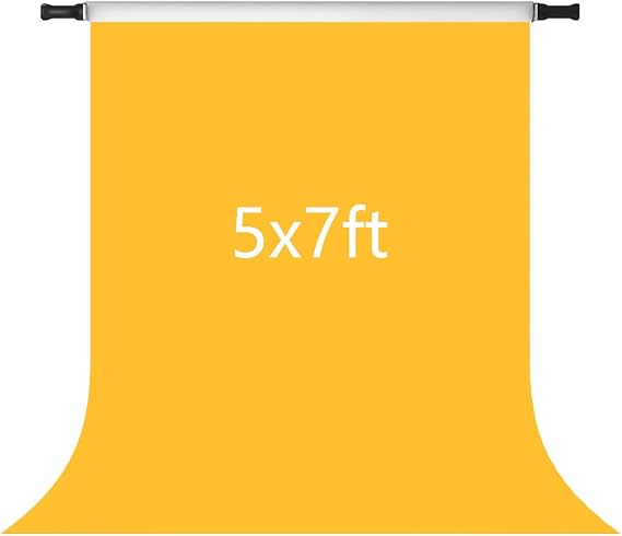 Kate 5x7ft Yellow Backdrops Solid Yellow Portrait Photography Backdrop Photo Studio Background