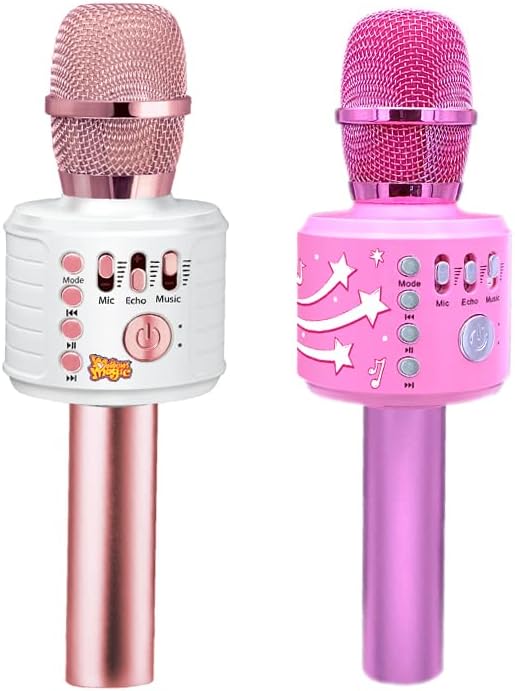 Move2Play Bluetooth Karaoke Microphone with 30 Famous Songs, Bundle