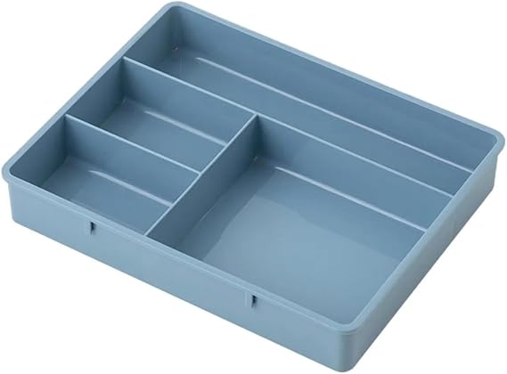 Stackable 4-point desktop stationery organizer, drawer small item classification and storage box， 20 * 15.5 * 3cm