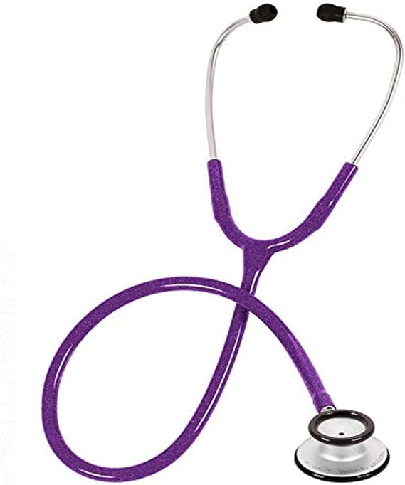 Prestige Medical Clinical LiteTM Stethoscope, Purple Sparkles