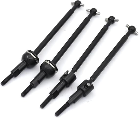 RC Car Parts Compatible with Rlaarlo for AM-X12 AM-D12 1/12 RC Car Upgrade Parts Accessories Metal Front Rear Drive Shaft CVD Driveshaft Dogbone(Front Rear)