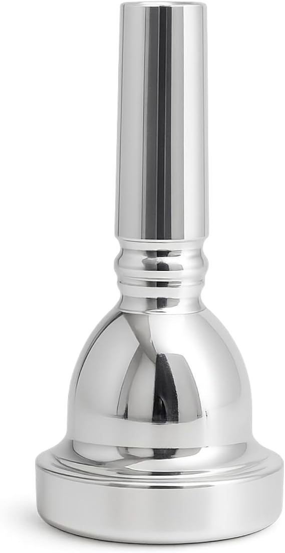 Trombone Mouthpiece Silver Plated Large Shank 12.7mm Tenor Professional Brass Clear Tone