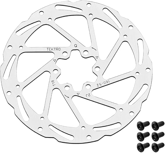 TEKTRO Road & Gravel Disc Brake Rotor, Silver, TR-52 Disc