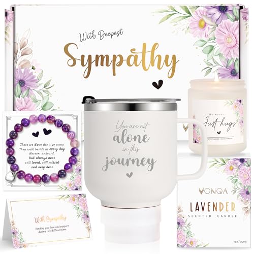 Sympathy Gifts for Loss of Loved One, Bereavement Gift Idea, Condolences Gift Basket for Loss, Grief Gifts for Women, Sorry For Your Loss Miscarriage Gifts, Care Package for Grieving Friend Mom Mother